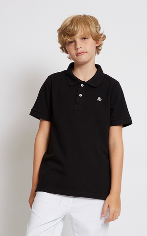 POLO MC MAS TEEN AEROPOSTALE PRETO