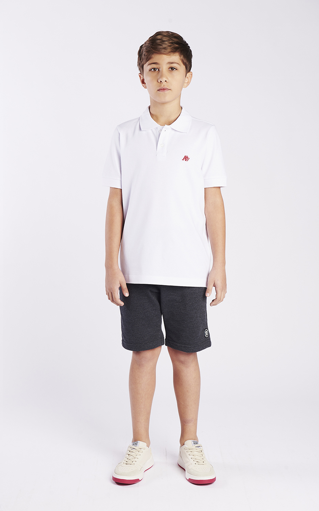 POLO MC MAS TEEN AEROPOSTALE BRANCO