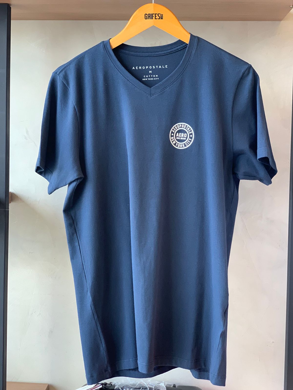 CAMISETA MAS MC COTTON AEROPOSTALE MARINHO