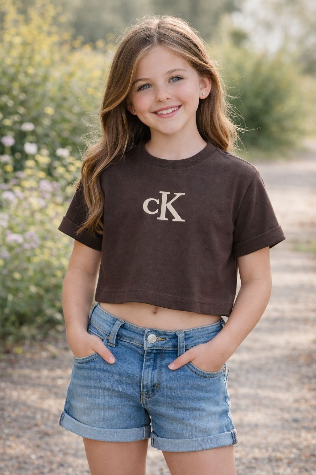 BLUSA MC CKJ FEM KIDS PATCH CAFE