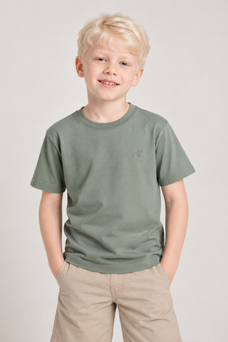 CAMISETA CKJ MAS KIDS MC CK BORDADO MILITAR
