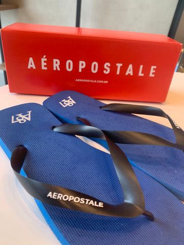 CHINELO MASC BASICA A87 AEROPOSTALE AZUL