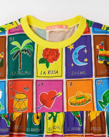 VESTIDO MALHA SUERTE FABULA ESTAMPADO