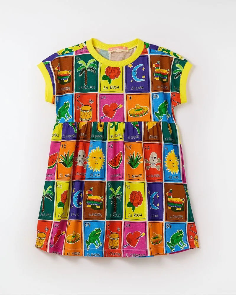 VESTIDO MALHA SUERTE FABULA ESTAMPADO