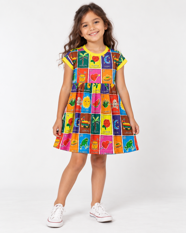 VESTIDO MALHA SUERTE FABULA ESTAMPADO