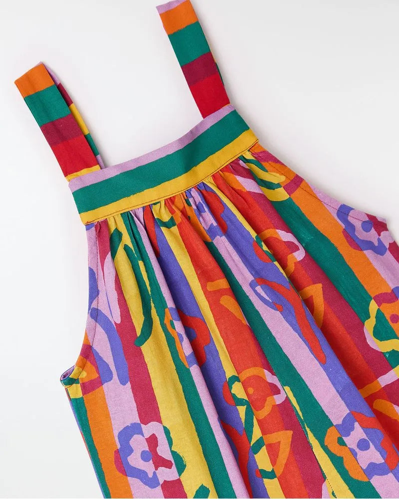 MACACAO FEM MALHA FLOR DE RAYS FABULA ESTAMPADO