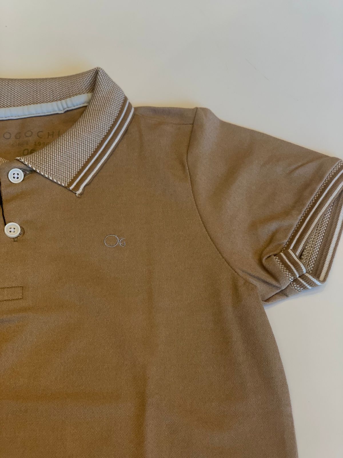 POLO OGOCHI INF MC CASUAL SLIM KAKI ESCURO 0024