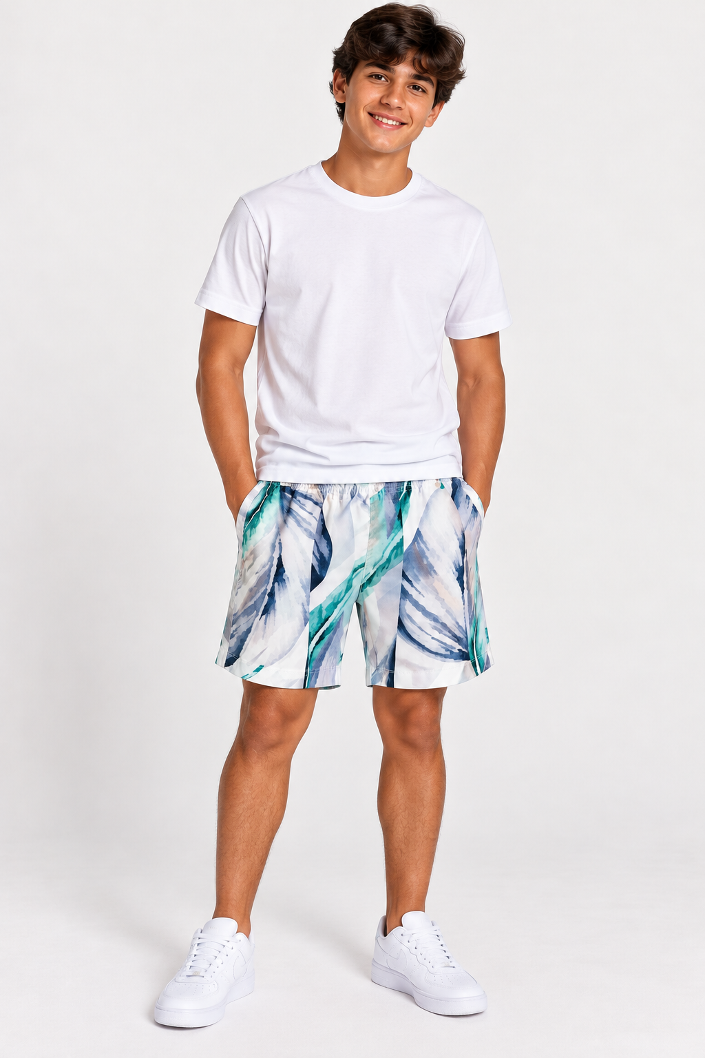 BERMUDA OGOCHI INF BOXER EST ESSENCIAL BRANCO 9757