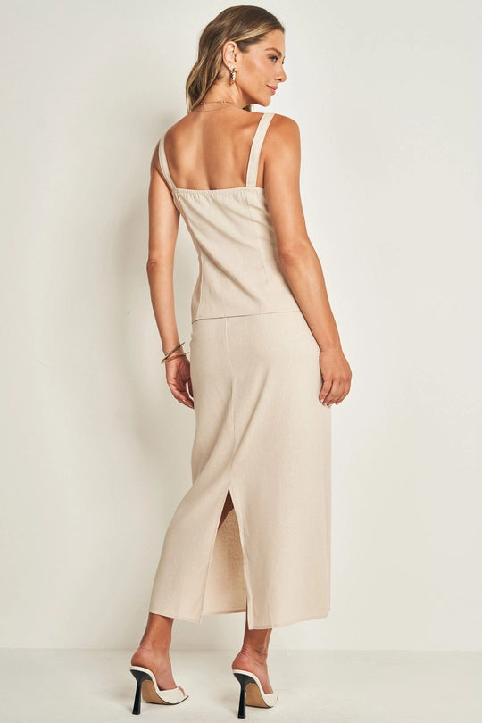 BLUSA FEM ALCA EM PLANO LINEN AVEIA