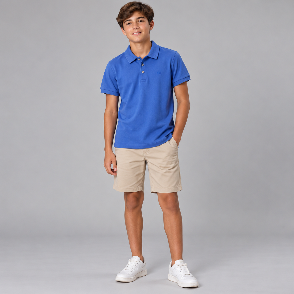 POLO OGOCHI INF MC ESSENCIAL SLIM AZUL PETROLEO 4030