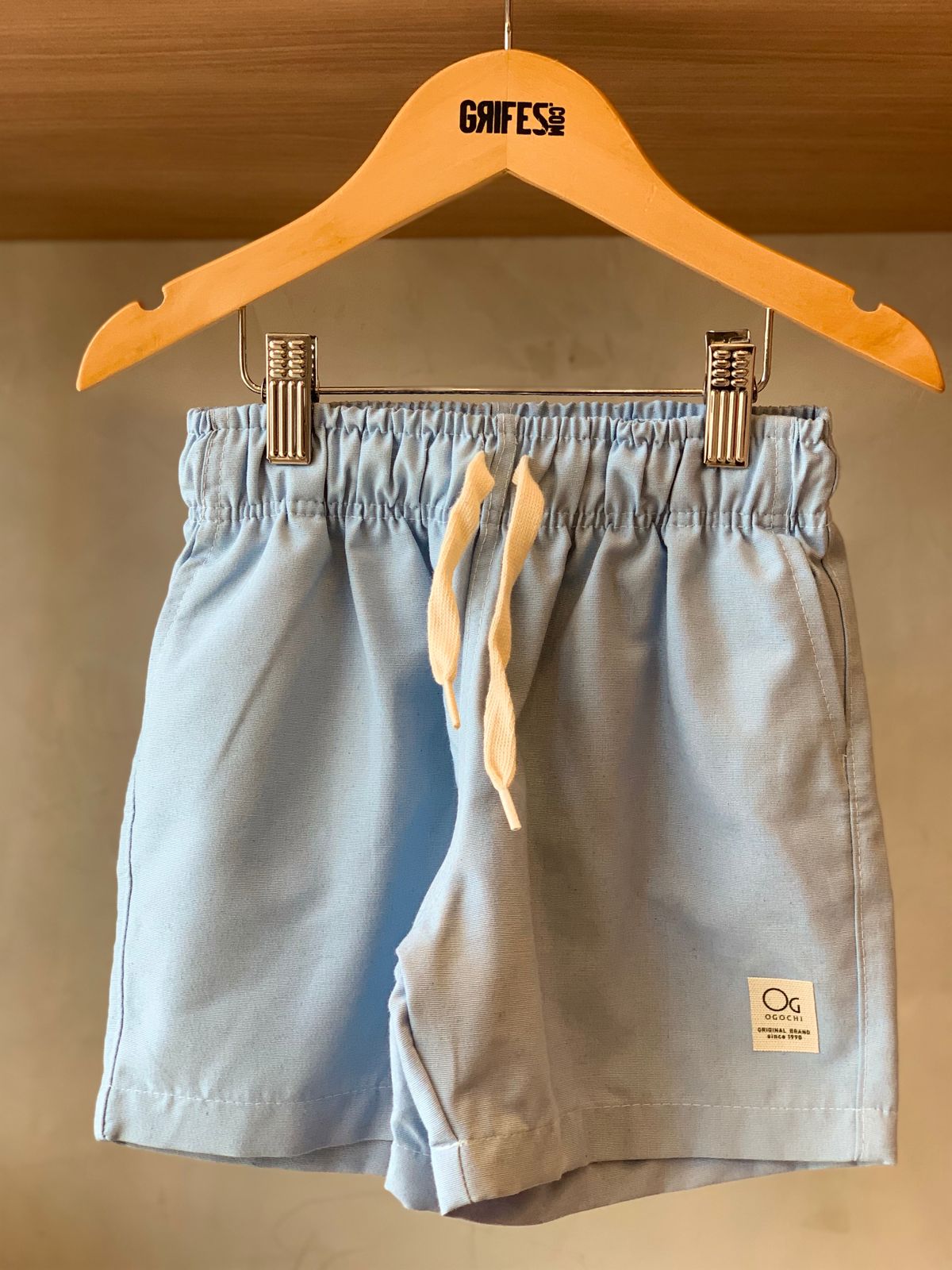 BERMUDA OGOCHI INF RESORT CASUAL CURTA AZUL CLARO 0118