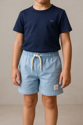 BERMUDA OGOCHI INF RESORT CASUAL CURTA AZUL CLARO 0118