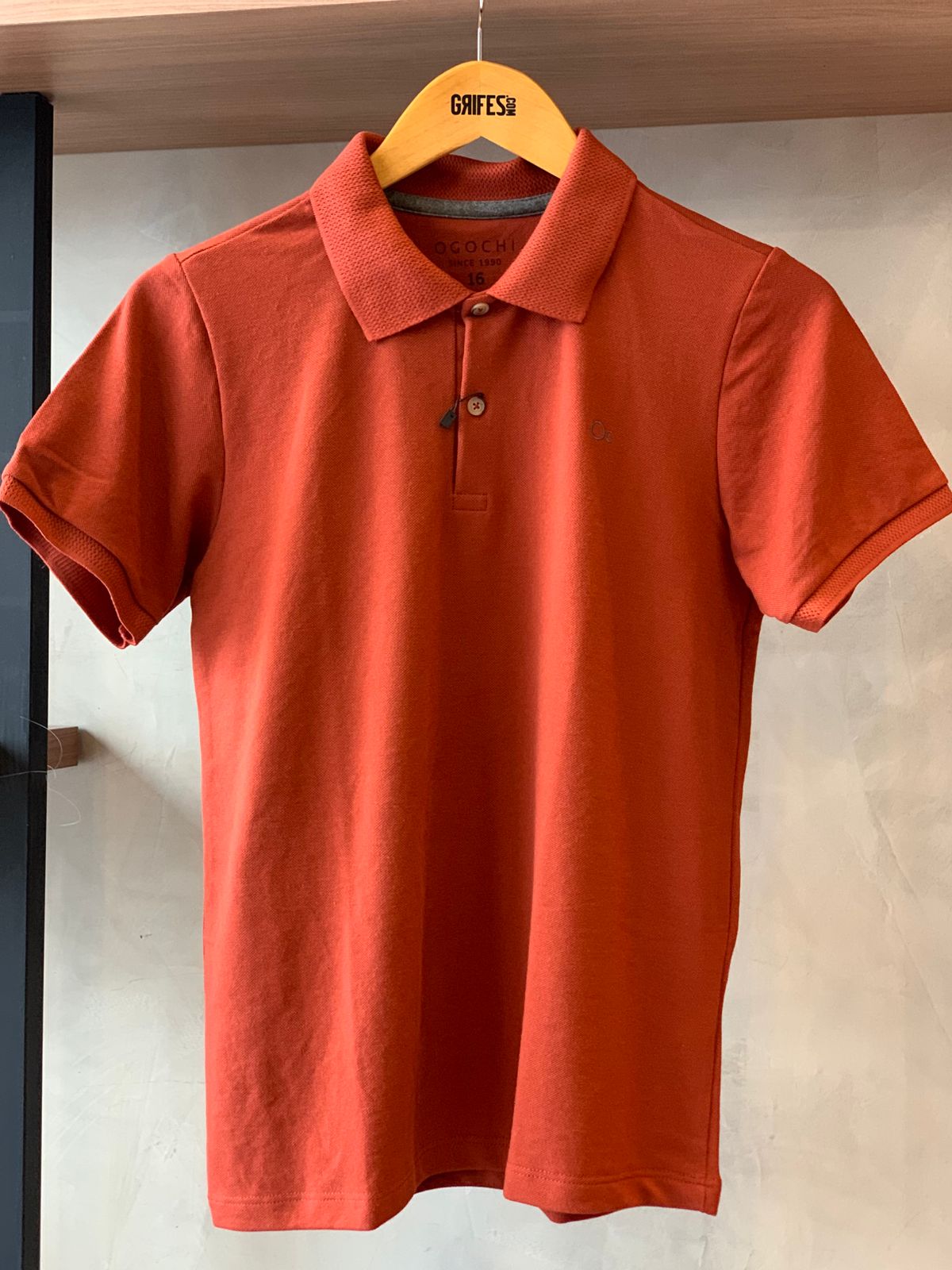 POLO OGOCHI INF MC ESSENCIAL SLIM FERRUGEM 1250