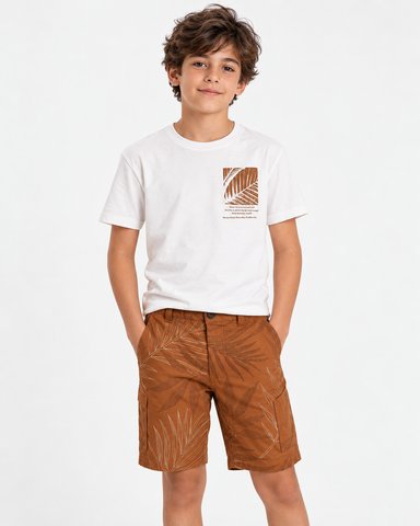 CONJ MAS CAM FOLHA PEITO E BER SARJA EST OFF WHITE