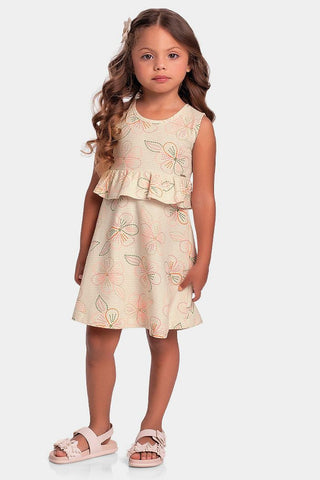 VESTIDO MALHA FLORENCE DET TRICO FRENTE MARFIM