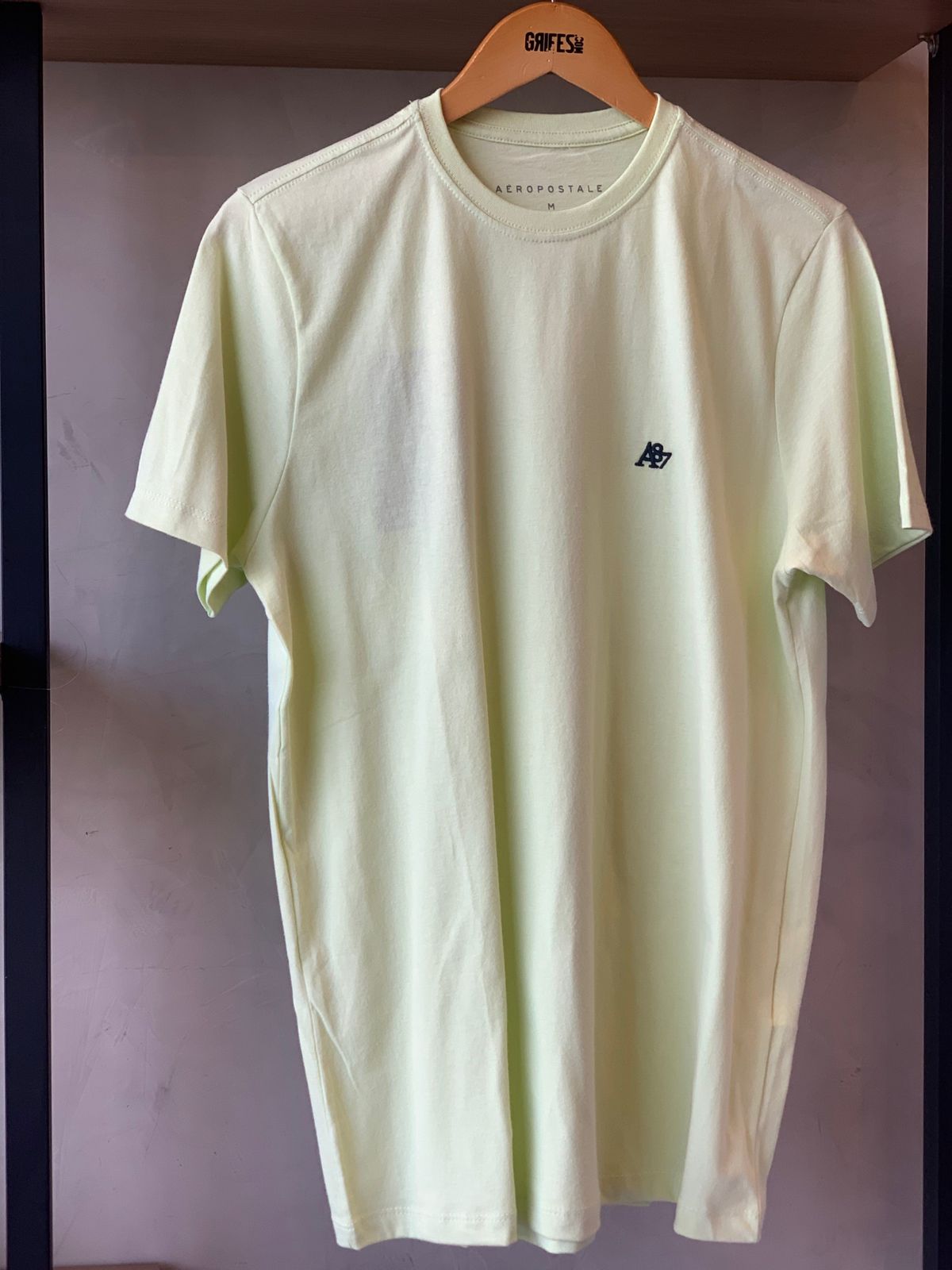CAMISETA MAS MC A87 AEROPOSTALE VERDE CLARO