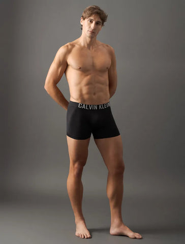 CUECA CKJ TRUNK INTENSE POWER SEAMLESS PRETO