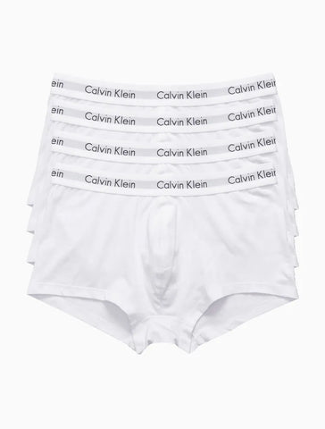KIT 4 CUECAS CKJ MAS LOW RISE TRUNK BRANCO