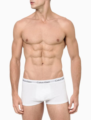 KIT 4 CUECAS CKJ MAS LOW RISE TRUNK BRANCO