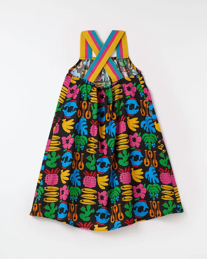 VESTIDO FEM SOL DE VERANO FABULA PRETO