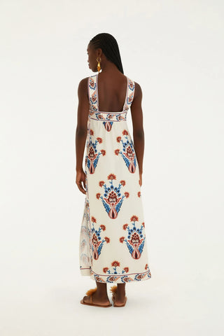 VESTIDO LONGO INDRA FARM BEGE