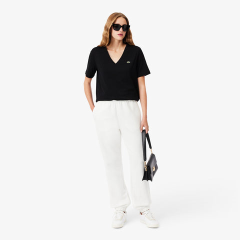 BLUSA FEM MC GOLA V LACOSTE PRETO 031