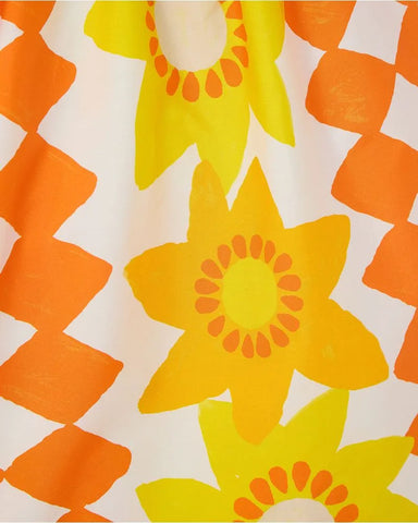 VESTIDO BARRADO HERMOSA FABULA BRANCO