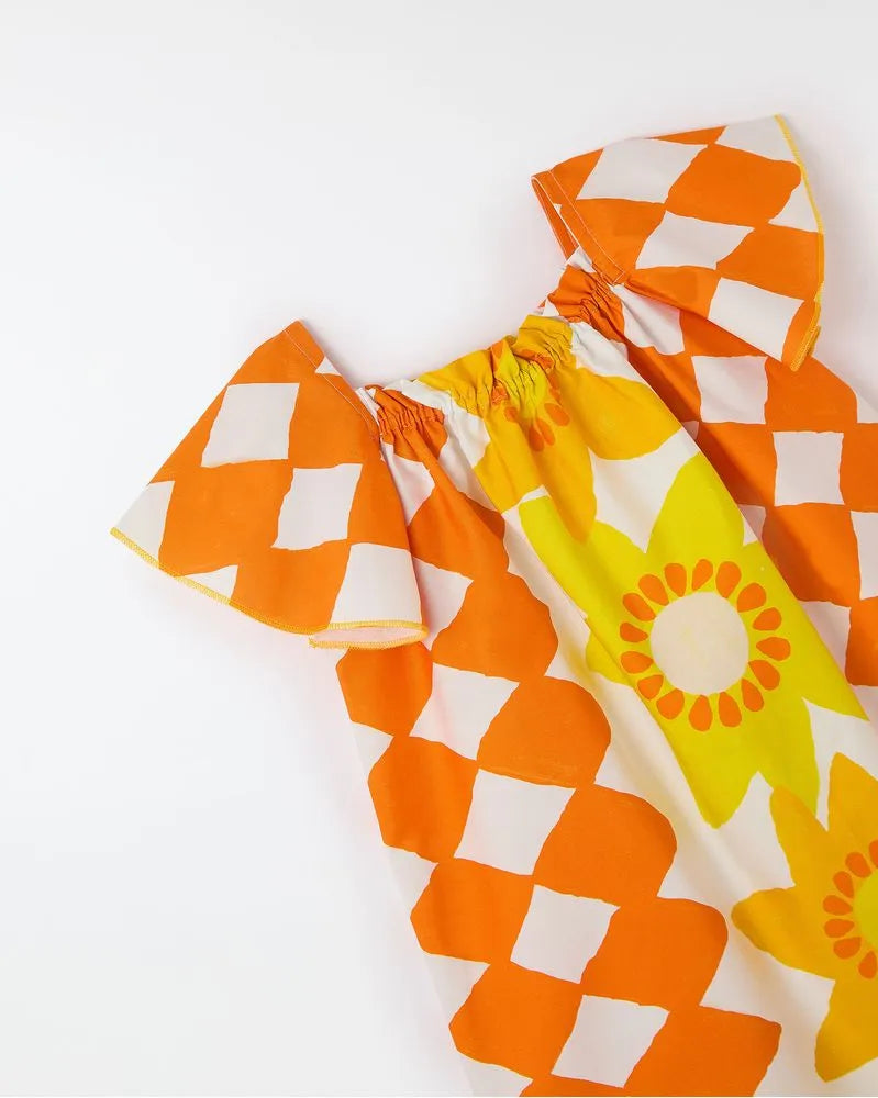 VESTIDO BARRADO HERMOSA FABULA BRANCO