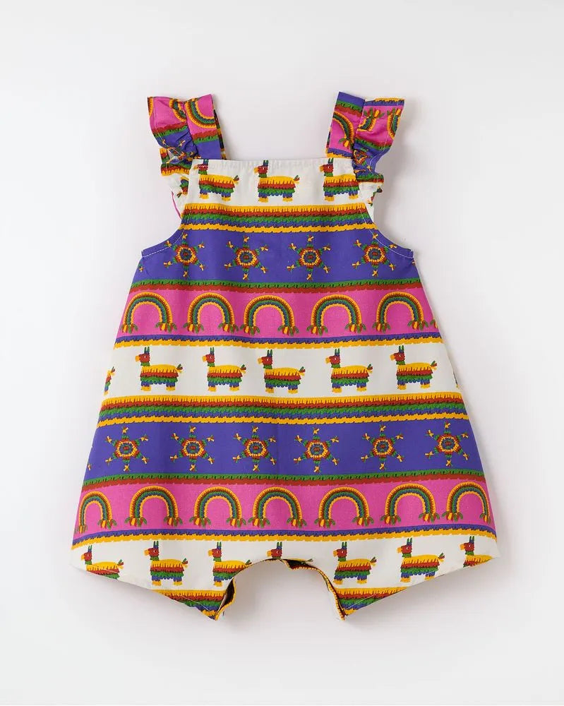 MACAQUINHO BEBE FEM FIESTA FABULA ESTAMPADO