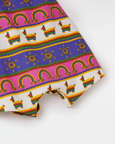 MACAQUINHO BEBE FEM FIESTA FABULA ESTAMPADO