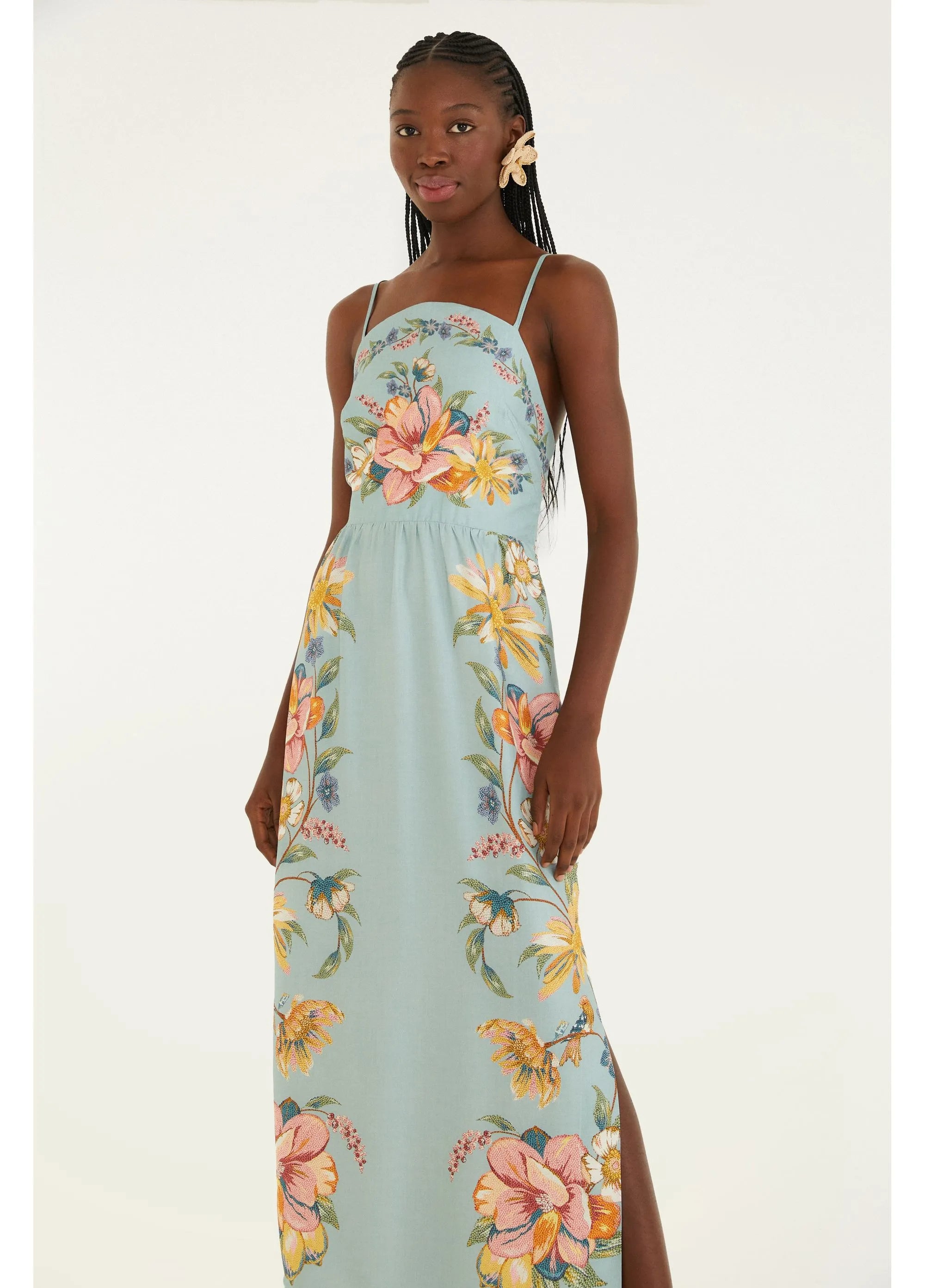 VESTIDO CROPPED MAIRA FARM VERDE MENTA