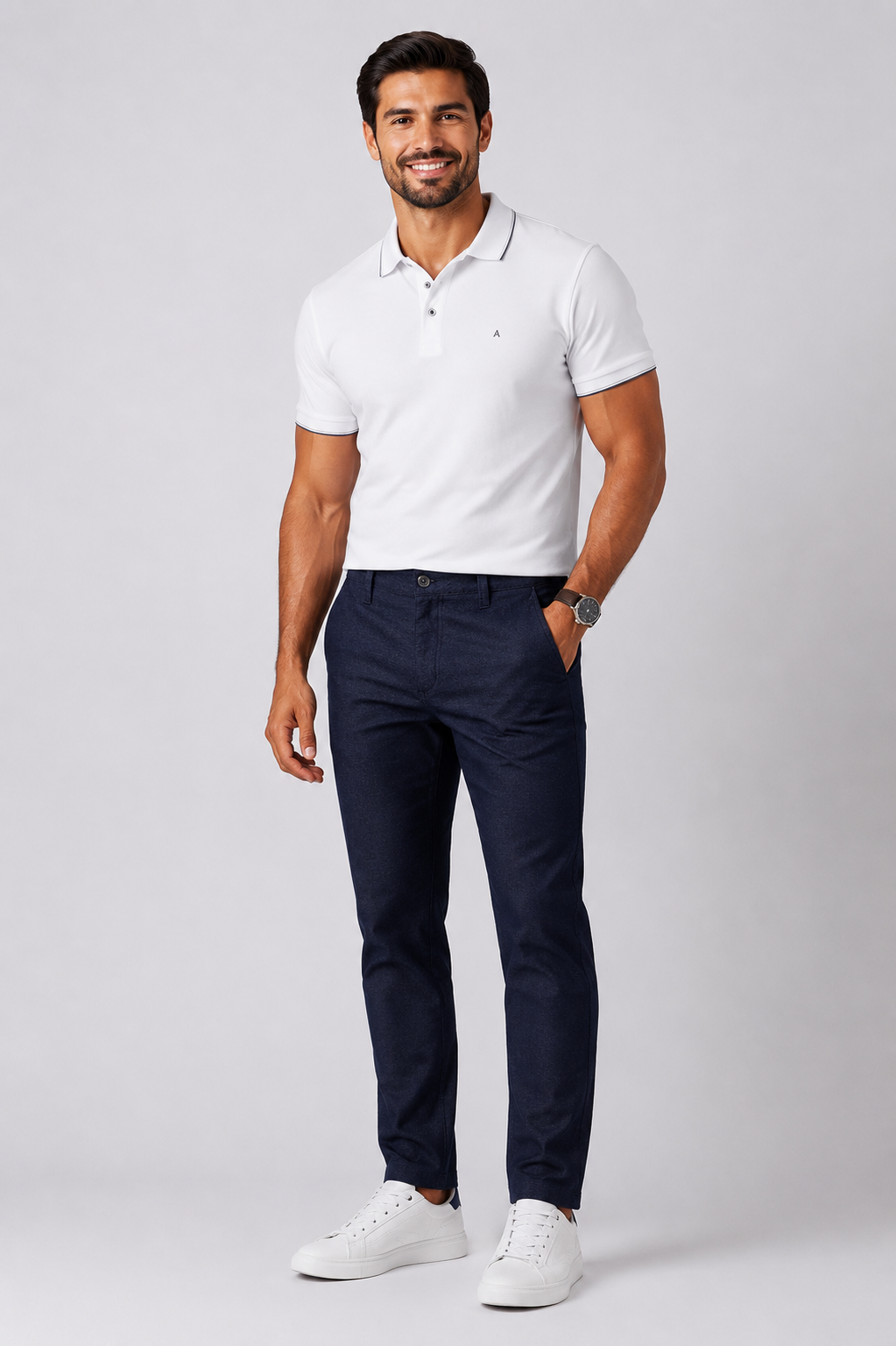 CALCA MAS CHINO BOLSO FACA MOLINE MARINHO