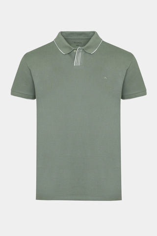 POLO MAS PIQUET DETALHE RETILINEA ARAMIS MENTA