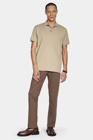 POLO TSHIRT MAS ARAMIS LIQUID COTTON CAQUI