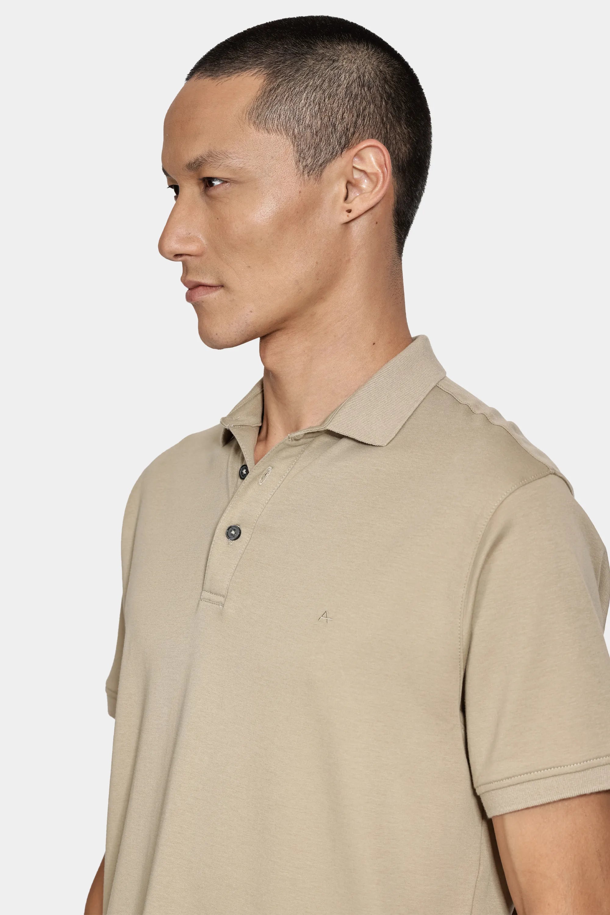 POLO TSHIRT MAS ARAMIS LIQUID COTTON CAQUI