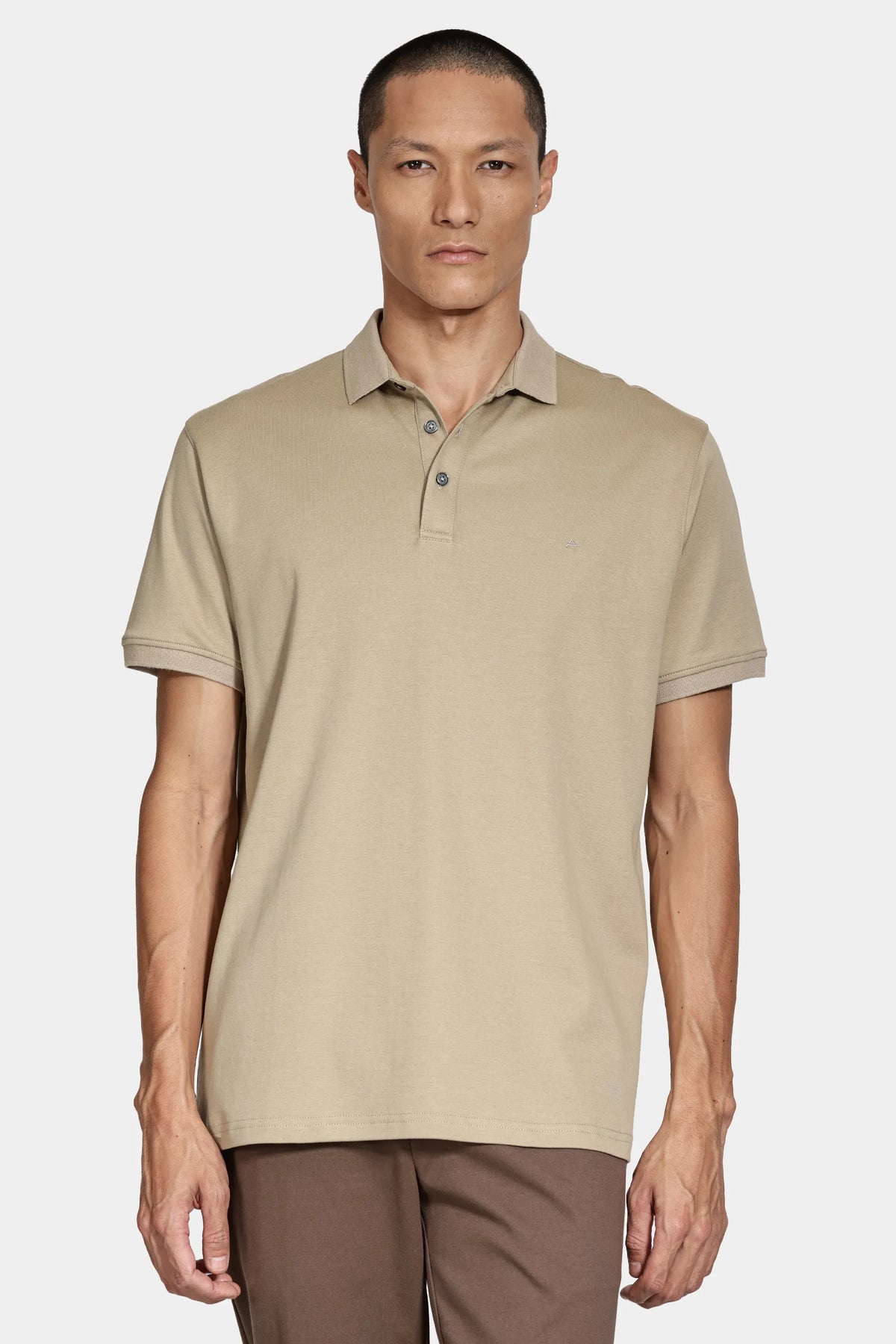 POLO TSHIRT MAS ARAMIS LIQUID COTTON CAQUI