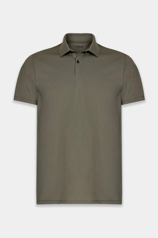 POLO MAS PIQUET DETALHE RETILINEA ARAMIS VERDE MILITAR