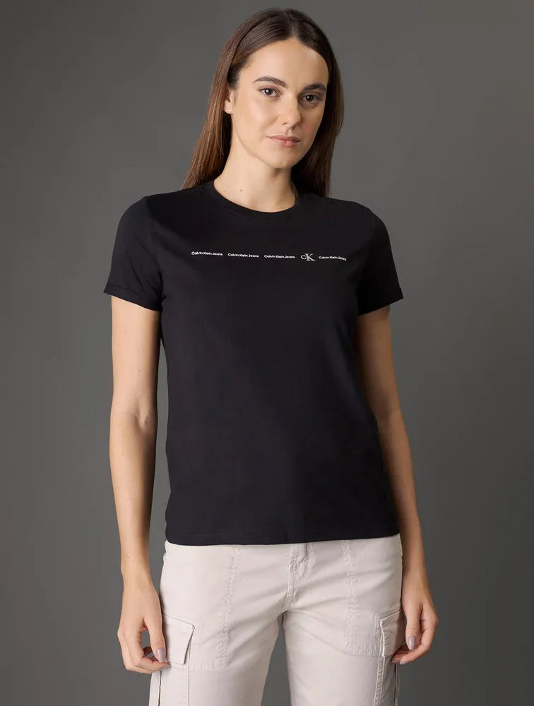 BLUSA CKJ FEM LOGO CKJ PRETO