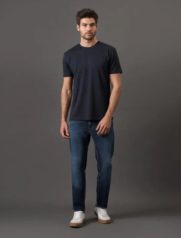 CAMISETA CKJ MAS MC ESSENTIALS MARINHO