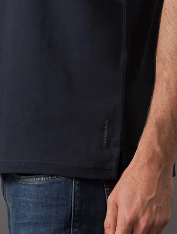 CAMISETA CKJ MAS MC ESSENTIALS MARINHO