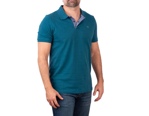 POLO MAS MC ESSENCIAL SLIM OGOCHI AZUL PETROLEO 4324