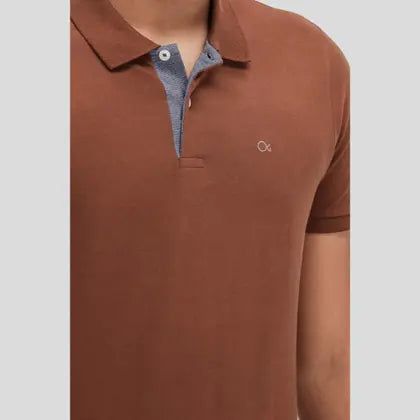 POLO MAS MC ESSENCIAL SLIM OGOCHI MARROM 1220