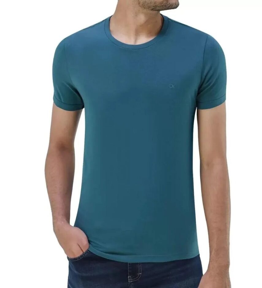 CAMISETA MAS MC ESSENCIAL OGOCHI AZUL PETROLEO 4324