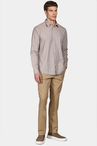 CALCA ARAMIS CHINO SLIM CLASSICA SARJA CAQUI