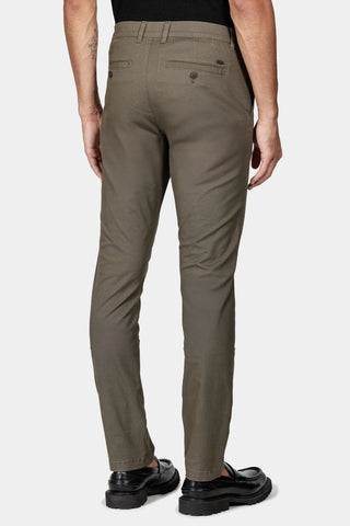 CALCA ARAMIS CHINO SLIM CLASSICA SARJA VERDE MILITAR