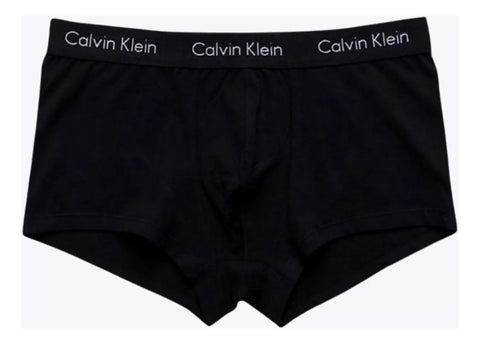 KIT 4 CUECAS CKJ MAS LOW RISE TRUNK PRETO