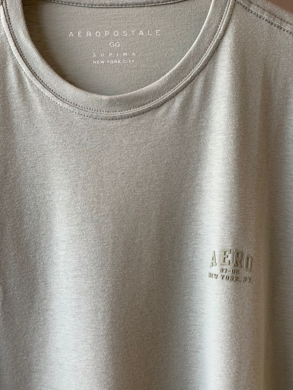 CAMISETA MAS MC SUPIMA AEROPOSTALE VERDE MEDIO