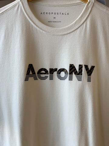 CAMISETA MAS MC SILKADA AEROPOSTALE CREME