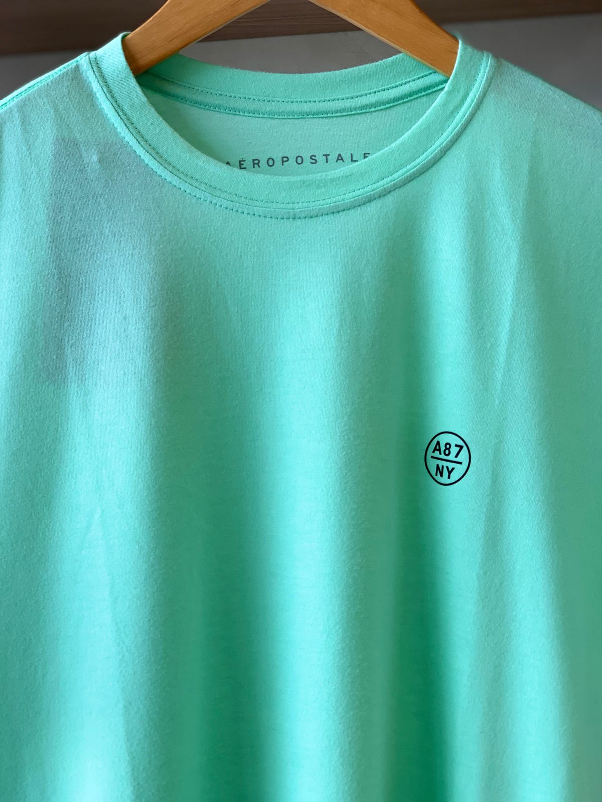 CAMISETA MAS MC SILKADA AEROPOSTALE VERDE CLARO