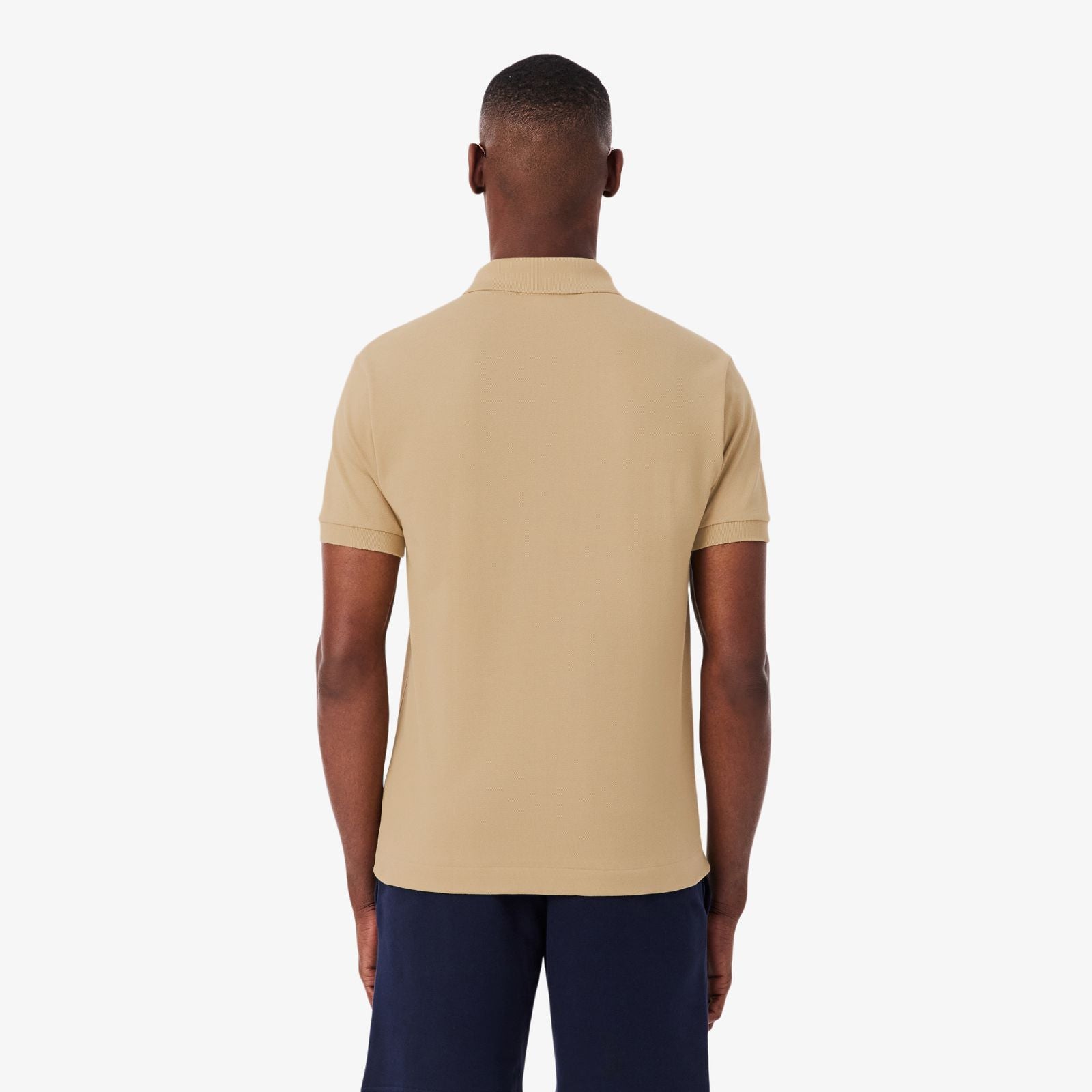 POLO MASC MC LACOSTE KHAKI CLARO 02S